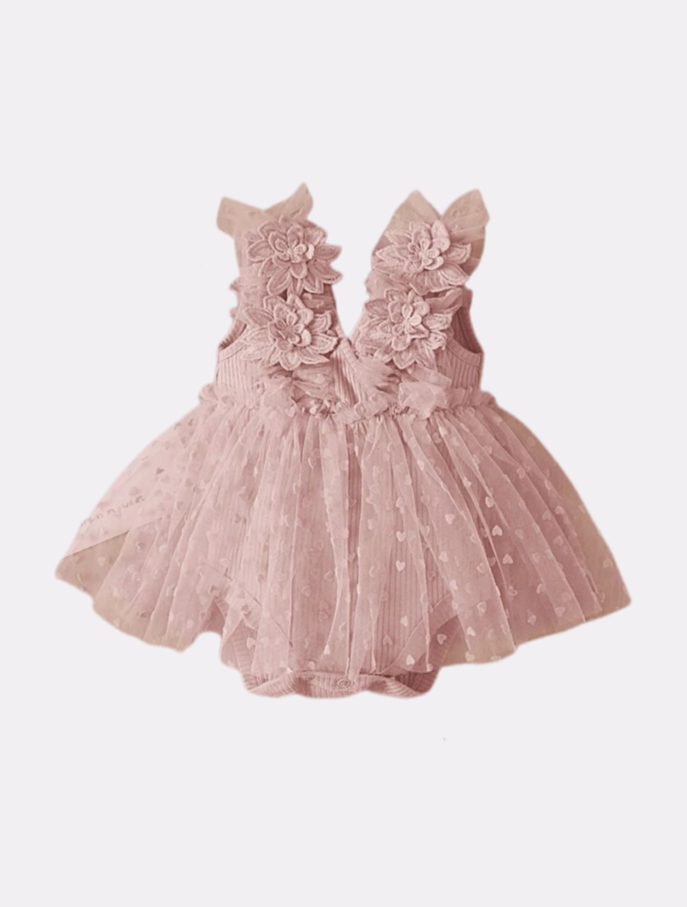 Suknelė - bodžiukas  kūdikiui rožinė