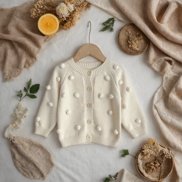 megztukas kūdikiui su bumbuliukais