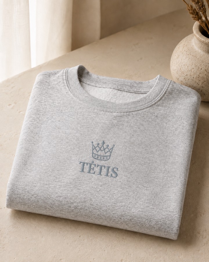 Džemperis "TĖTIS👑" (pilka)